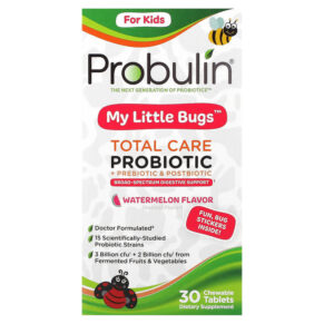 Probulin For Kids My Little Bugs Total Care Probiotic + Prebiotic & Postbiotic Watermelon 30 viên 855757003473