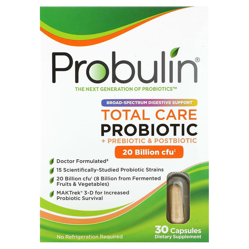 Probulin Total Care Probiotic 20 Billion CFU 30 Capsules 1 Probulin Total Care Probiotic 20 Billion CFU 30 viên 855757003435