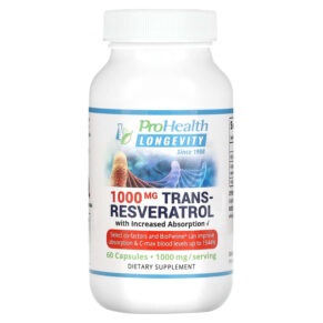 ProHealth Longevity Trans-Resveratrol + Increased Absorption 500 mg 60 viên 850023410030