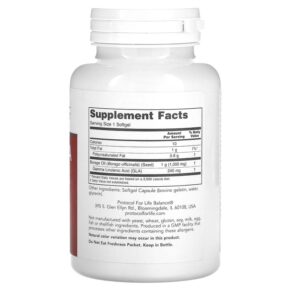 Protocol for Life Balance Borage/GLA 1.000 mg 60 Softgels 707359117204