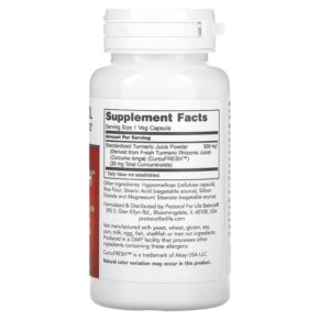 Protocol for Life Balance CurcuFRESH 60 Veg Capsules 707359149373