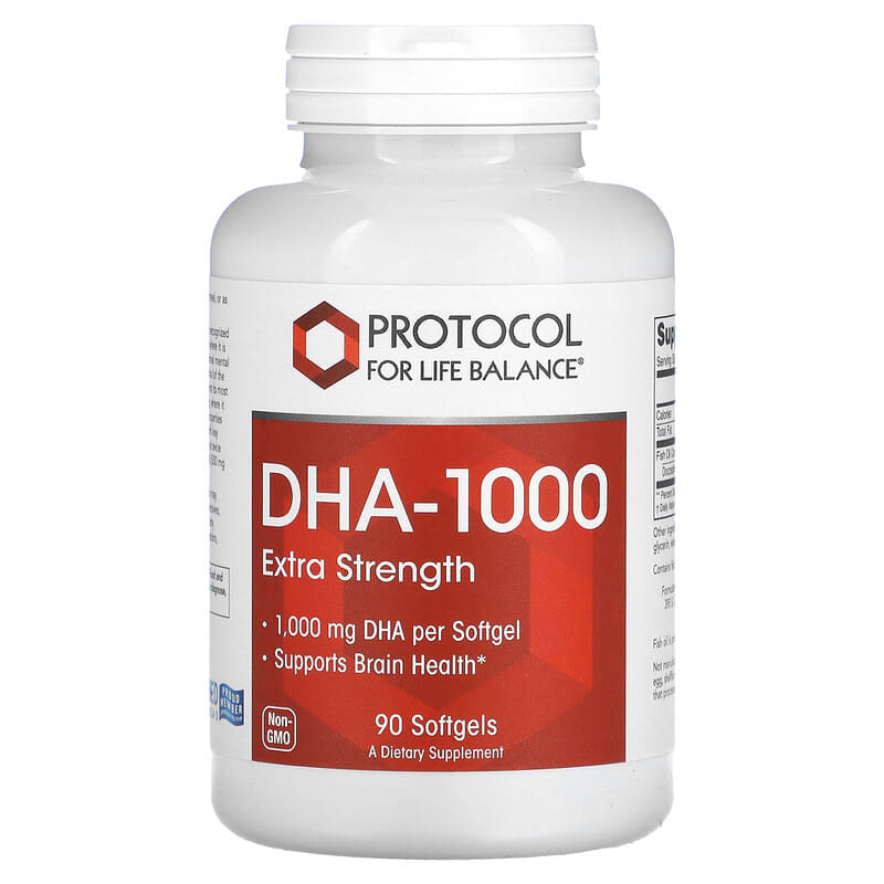 Protocol for Life Balance DHA-100 Extra Strength 1.000 mg 90 Softgels 1 Protocol for Life Balance DHA-100 Extra Strength 1.000 mg 90 viên 707359116146