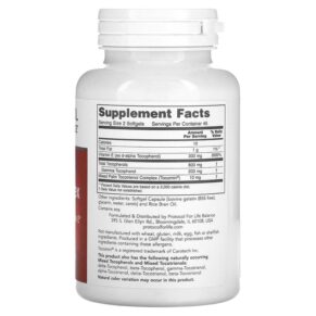 Protocol for Life Balance Gamma E Toco Complex 90 Softgels 3 Protocol for Life Balance Gamma E Toco Complex 90 Softgels 707359108189