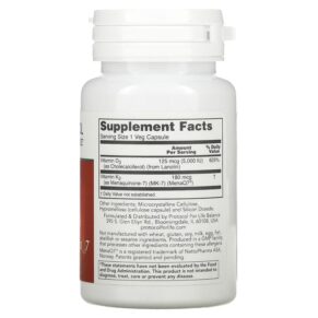 Protocol for Life Balance K2 MK-7 & D3 60 Veg Capsules 707359103849