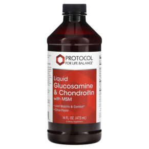 Protocol for Life Balance Liquid Glucosamine & Chondroitin + MSM Citrus 16 fl oz (473 ml) 707359131750