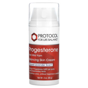 Protocol for Life Balance Progesterone From Wild Yam Balancing Skin Cream Natural Lavender 3 oz (85 g) 707359133464