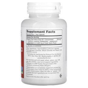 Protocol for Life Balance Raw Maca 750 mg 90 Veg Capsules 707359147775