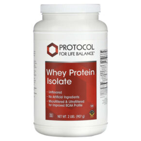 Protocol for Life Balance Whey Protein Isolate Unflavored 2 lbs (907 g) 707359121720