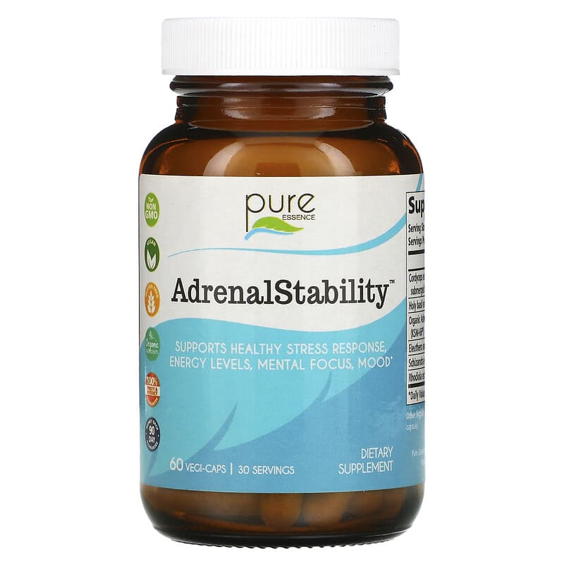 Pure Essence AdrenalStability 60 Vegi-Caps 1 Pure Essence AdrenalStability 60 viên 659670130021