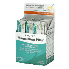 Pure Essence Ionic-Fizz Magnesium Plus Orange-Vanilla 30 gói 0.2 oz (5.7 g) 659670034053