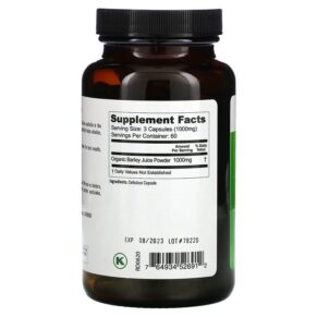 Pure Planet Just Barley 180 Vegetarian Capsules 764934526912