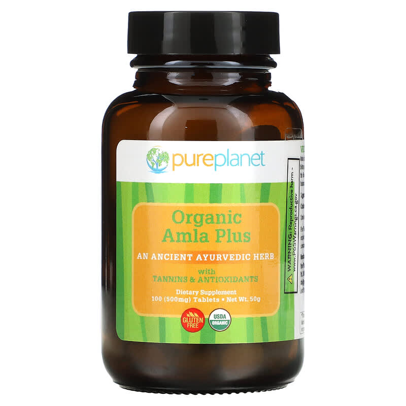 Pure Planet Organic Amla Plus 500 mg 100 Tablets 1 Pure Planet Organic Amla Plus 500 mg 100 viên 091401884009