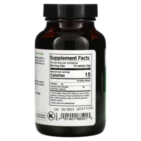 Pure Planet Premium Cracked Cell Chlorella 200 mg 600 Tablets 091401885013