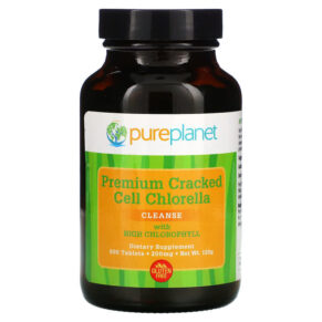 Pure Planet Premium Cracked Cell Chlorella 200 mg 600 viên 091401885013
