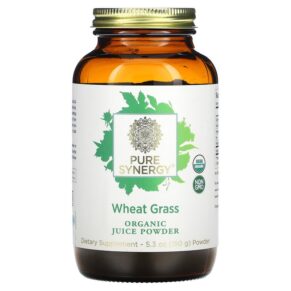 Pure Synergy Organic Juice Powder Wheat Grass 5.3 oz (150 g) 852971004224