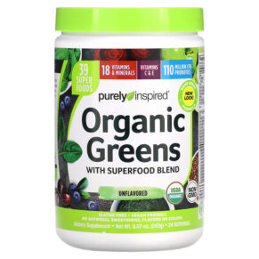 Purely Inspired Organic Greens + Superfood Blend Unflavored 8.57 oz (243 g) 631656708837