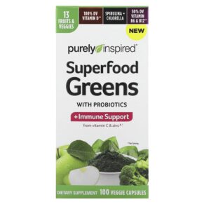 Purely Inspired Superfood Greens + Probiotics 100 viên 631656610482