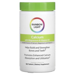 Rainbow Light Calcium + Magnesium & Vitamin D3 180 viên 021888109524