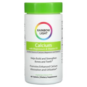 Rainbow Light Calcium + Magnesium & Vitamin D3 90 viên 021888109517