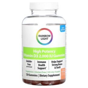 Rainbow Light High Potency Vitamin D3 Peach 2.000 IU 120 viên 021888204397