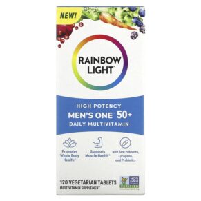 Rainbow Light Men's One 50+ Daily Multivitamin High Potency 120 viên 021888204052