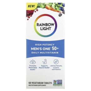 Rainbow Light Men's One 50+ Daily Multivitamin High Potency 60 viên 021888204038