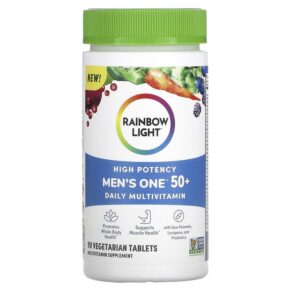 Rainbow Light Men's One 50+ Daily Multivitamin High Potency 90 viên 021888204045
