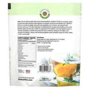 RAPIDFIRE SlimTea Herbal Teatox Lemon 14 Tea Bags 035046104887