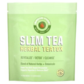 RAPIDFIRE SlimTea Herbal Teatox Lemon 14 Tea Bags 035046104887