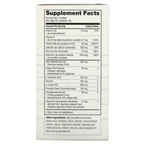 Real Health The Prostate Formula with Saw Palmetto 270 Tablets 647125000012