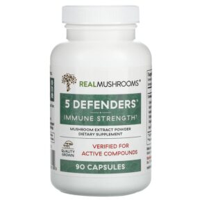 Real Mushrooms 5 Defenders Immune Strength 90 viên 628110068019