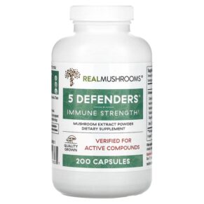 Real Mushrooms 5 Defenders Mushroom Extract Powder 200 viên 628110068231