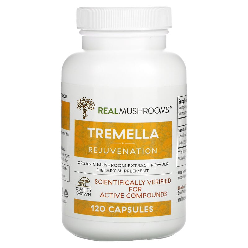 Real Mushrooms Tremella Rejuvenation 120 Capsules 1 Real Mushrooms Tremella Rejuvenation 120 viên 628110068408