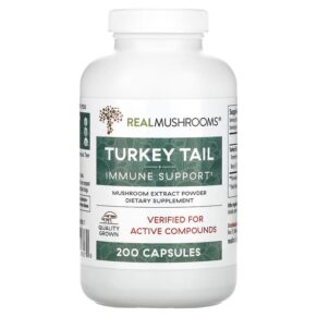Real Mushrooms Turkey Tail Mushroom Extract Powder 200 viên 628110068279