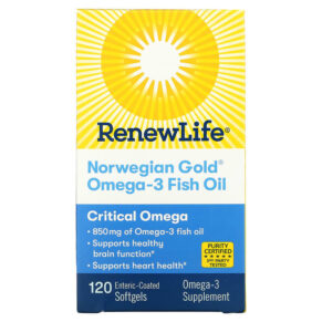 Renew Life Norwegian Gold Omega-3 Fish Oil 850 mg 120 viên 631257154057