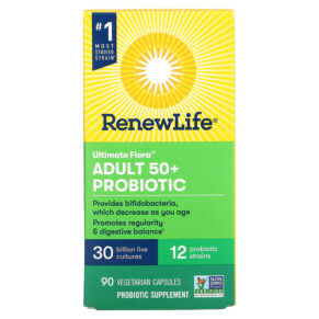 Renew Life Ultimate Flora Adult 50+ Probiotic 30 Billion CFU 90 viên 631257121141