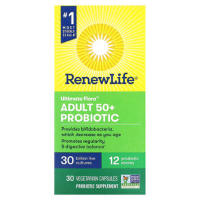 Renew Life Ultimate Flora Adult 50+ Probiotic 30 Billion Live Cultures 30 viên 631257121127