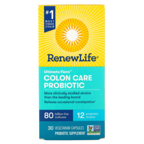Renew Life Ultimate Flora Colon Care Probiotic 80 Billion Live Cultures 30 viên 631257121226