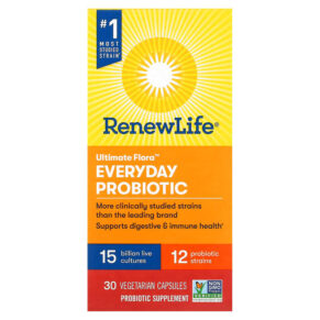 Renew Life Ultimate Flora Everyday Probiotic 15 Billion Live Cultures 30 viên 631257120977