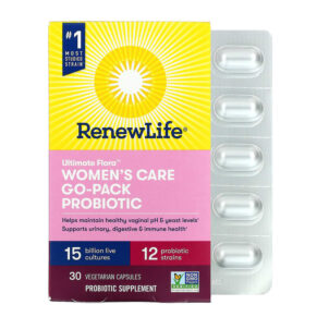 Renew Life Ultimate Flora Women's Care Go-Pack Probiotic 15 Billion Live Cultures 30 viên 631257158727