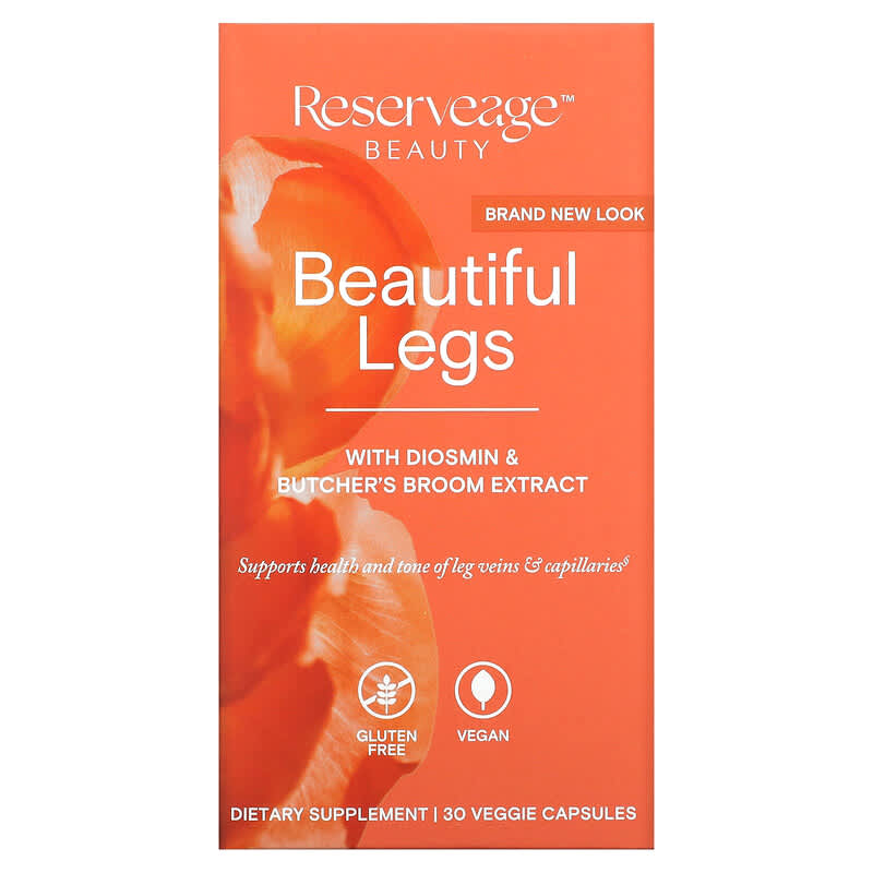 Reserveage Nutrition Beautiful Legs with Diosmin & Butcher's Broom Extract 30 Veggie Capsules 1 Reserveage Nutrition Beautiful Legs + Diosmin & Butcher's Broom Extract 30 viên 094922015679