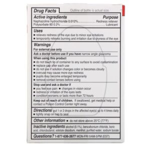 Rohto Cooling Eye Drops Dual Action Redness + Dryness Relief 0.4 fl oz (13 ml) 310742010749