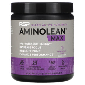 RSP Nutrition AminoLean Max Passion Fruit Punch 8.92 oz (253 g) 850019469820