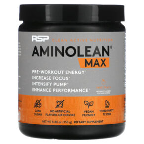 RSP Nutrition AminoLean Max Sweet Peach 8.8 oz (250 g) 850019469837