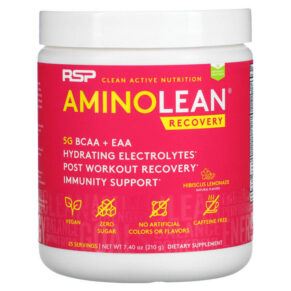 RSP Nutrition AminoLean Recovery Hibiscus Lemonade 7.40 oz (210 g) 850019469462