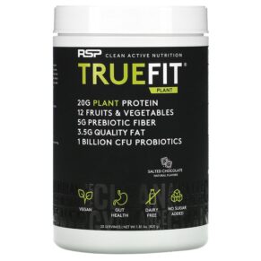 RSP Nutrition TrueFit Plant Protein Shake Salted Chocolate 1.81 lbs (820 g) 850019469011