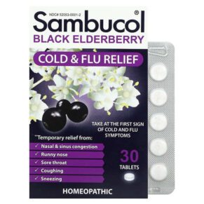 Sambucol Black Elderberry Cold & Flu Relief 30 viên 896116001501