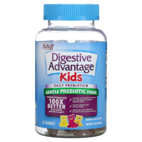Schiff Digestive Advantage Kids Daily Probiotic + Gentle Prebiotic Fiber Natural Fruit 65 viên 020525991300