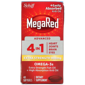 Schiff MegaRed Advanced 4 In 1 Omega-3s Extra Strength 900 mg 40 viên 020525963994