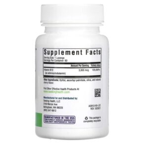 Seeking Health Adeno B12 3.000 mcg 60 Lozenge 810007520100